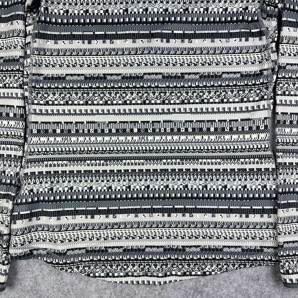 Nike Pro Hyperwarm Top Womens L Black Gray Bit 1/2 Zip Thumbholes Run Dri-Fit - Picture 8 of 15